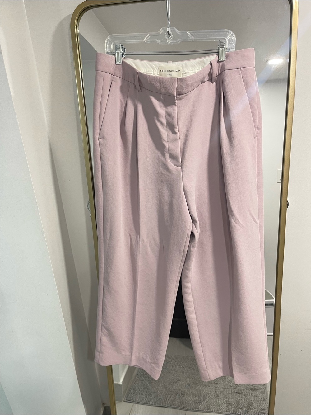 Wilfred Aritzia The Effortless Cropped Pant Size 16 Lilac Tone High Waist